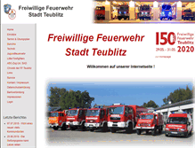 Tablet Screenshot of ff-teublitz.de